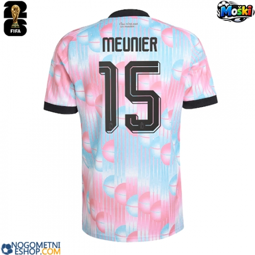 Moški Nogometni dresi Belgija Thomas Meunier #15 Gostujoči SP 2026 Kratek Rokav